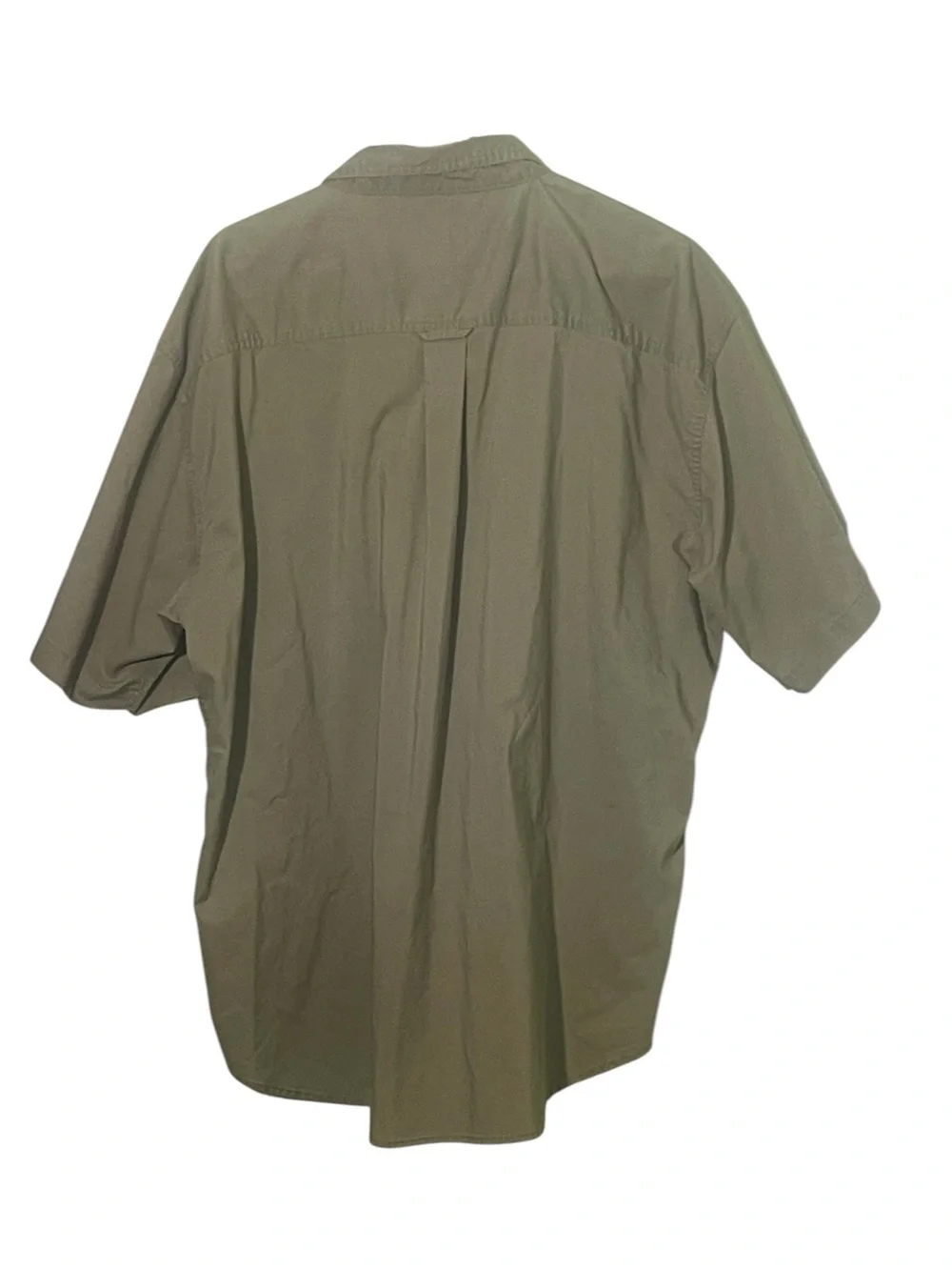 Cabela’s khaki green, short sleeve work shirt. Size 2XL GUC
